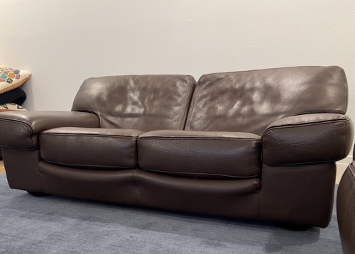 Roche bobois leather sofa - leather,