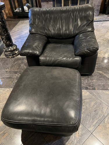Roche bobois black leather - black,