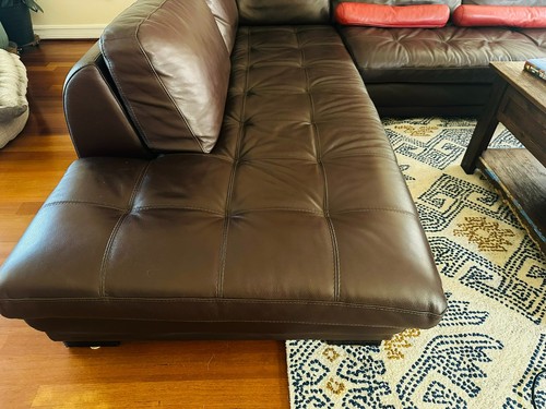 Roche bobois leather sectional - roche,